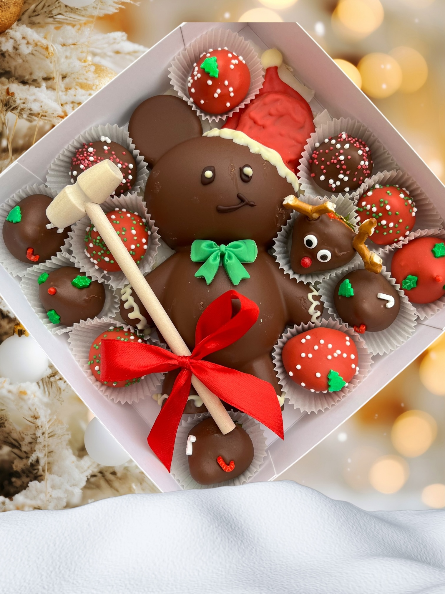 Rozbíjací macko - Vianoce mini škriatok